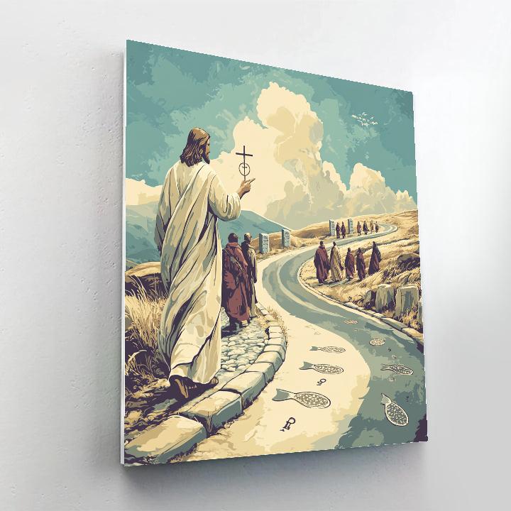 Pilgrim Road With Jesus, Compass Of Hope Paint by numbers kits