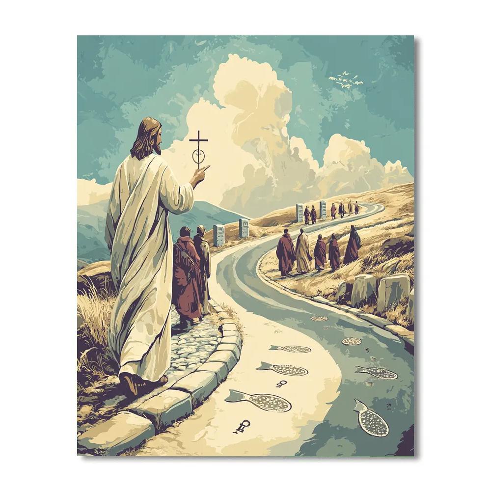 Pilgrim Road With Jesus, Compass Of Hope Paint by numbers kits