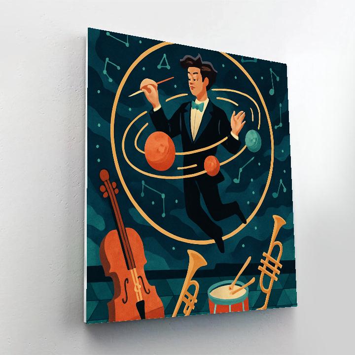 Kaleidoscope Conductor In Music Orbit paint by number