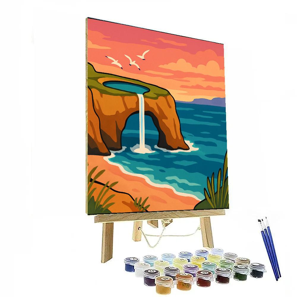 Tideglass Coast Landscape paint by numbers