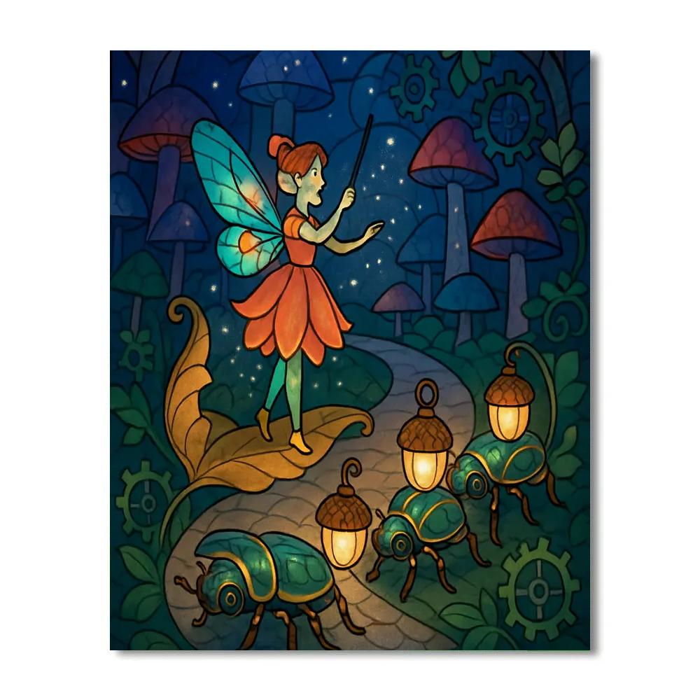 Clockwork Canopy Fairy Parade Numbered painting kits