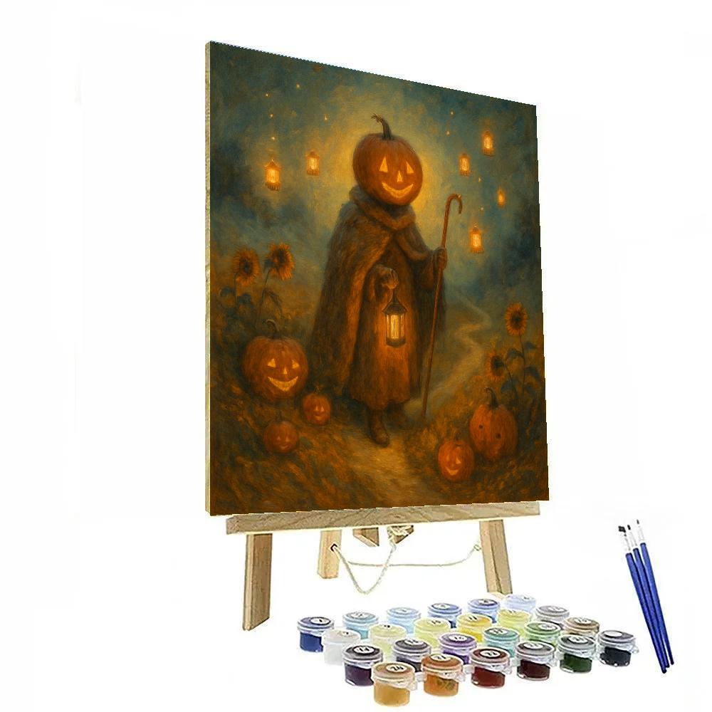 Lantern Parade Of The Pumpkin Shepherd paint by color