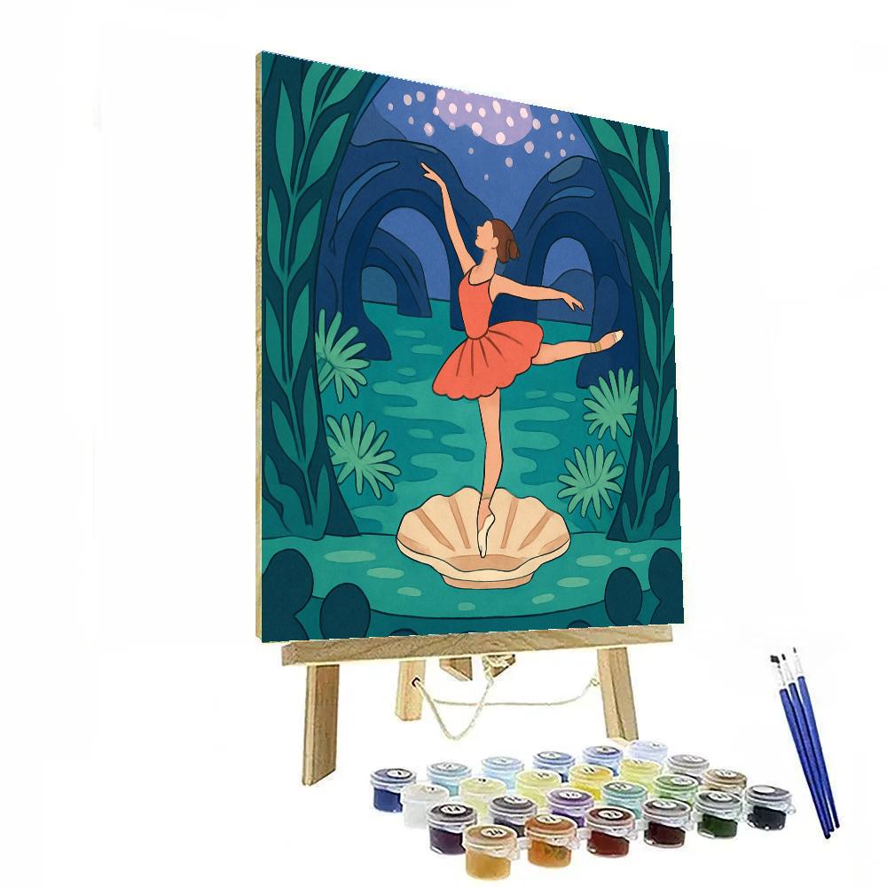 Ballerina In Ballet Tidepool Theater Numbered painting kits