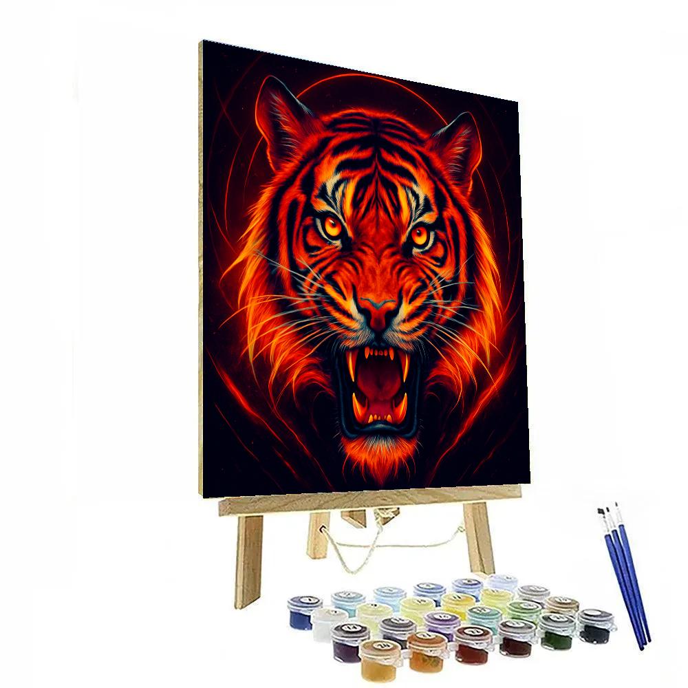 Solar Flare Tiger Crown paint by color