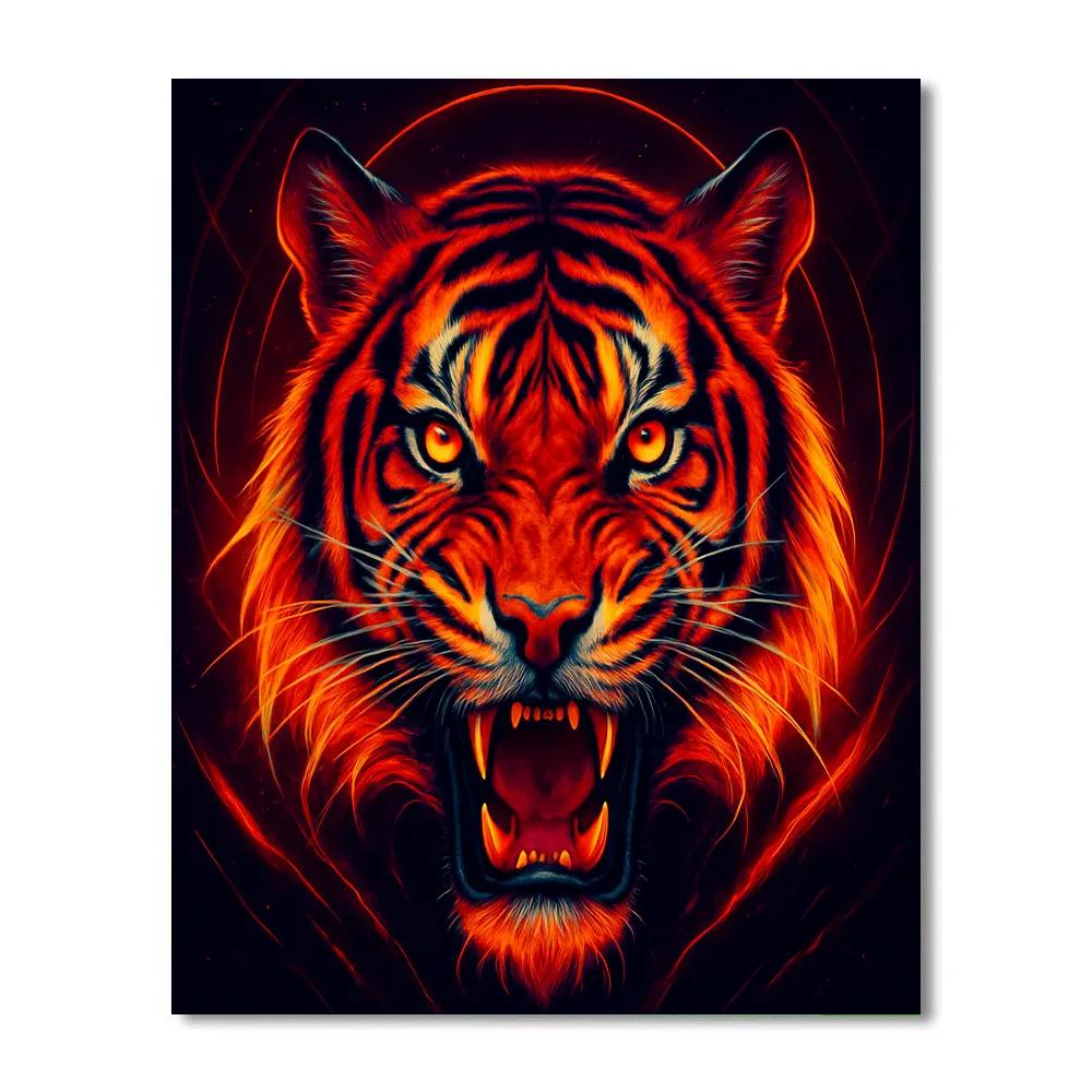 Solar Flare Tiger Crown paint by color