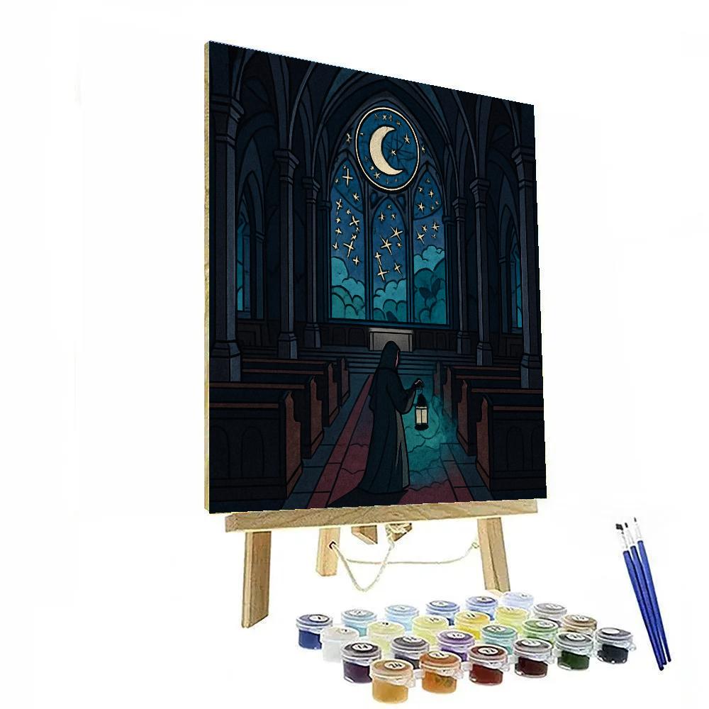 Cathedral Of Whispered Gothic Glass DIY paint by numbers