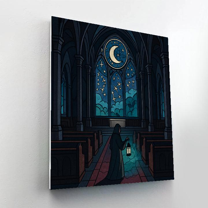 Cathedral Of Whispered Gothic Glass DIY paint by numbers