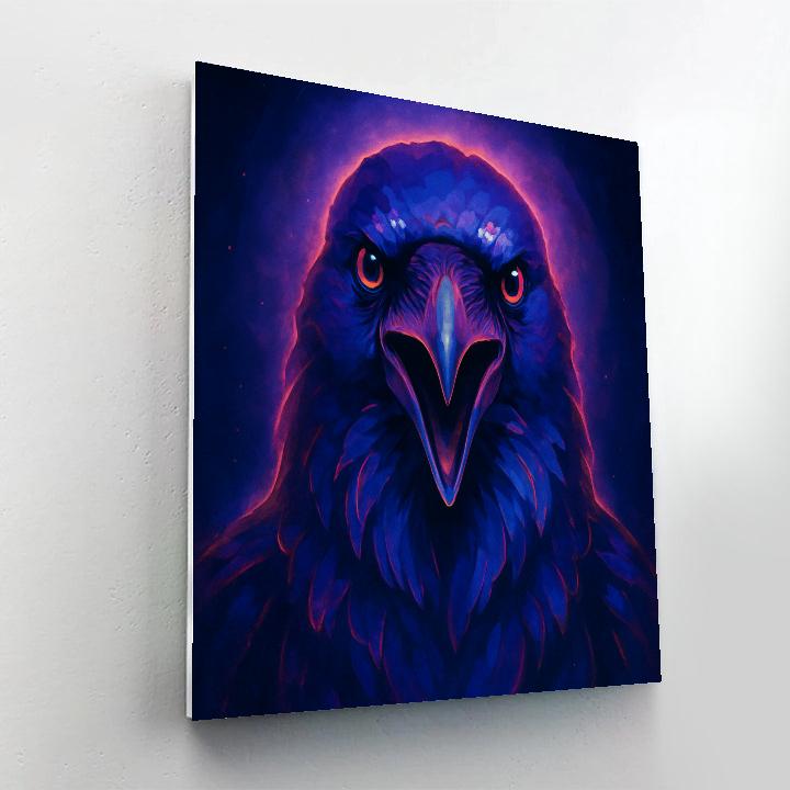 Velvet Nebula Raven Focus Paint by numbers kits