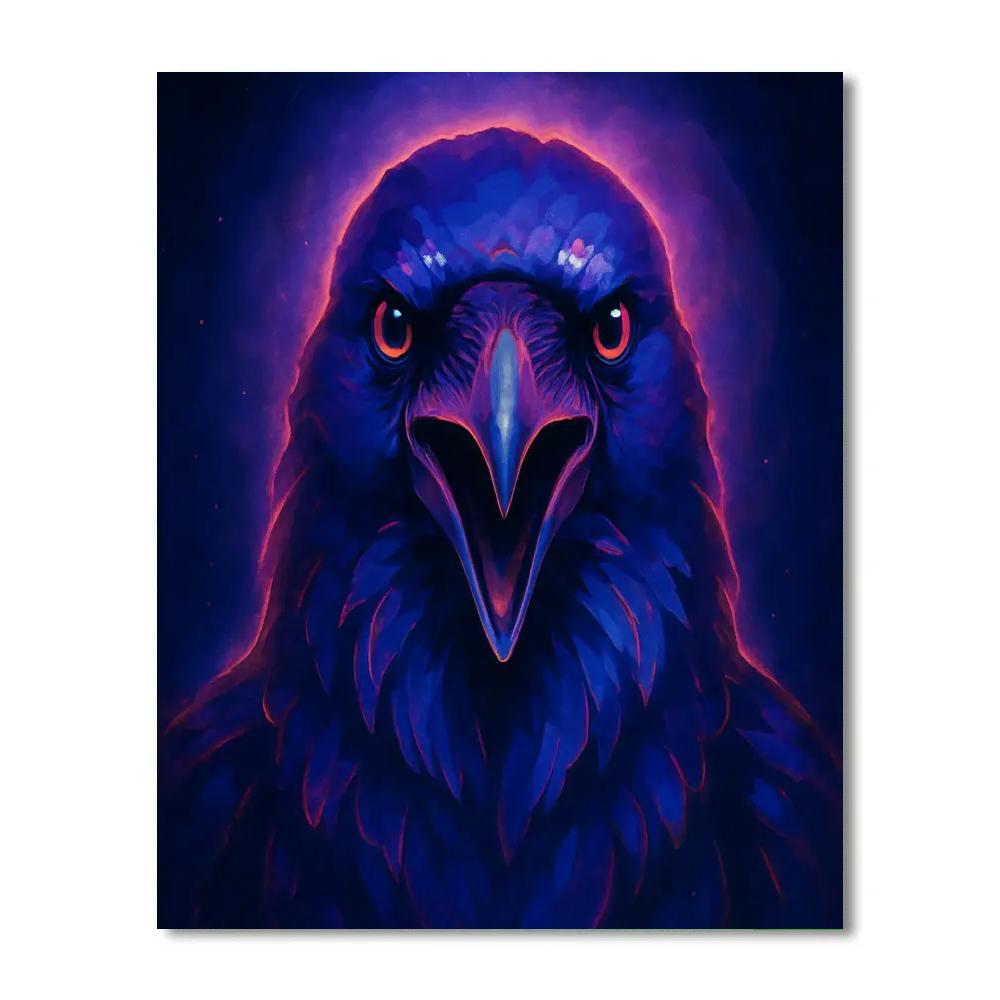Velvet Nebula Raven Focus Paint by numbers kits
