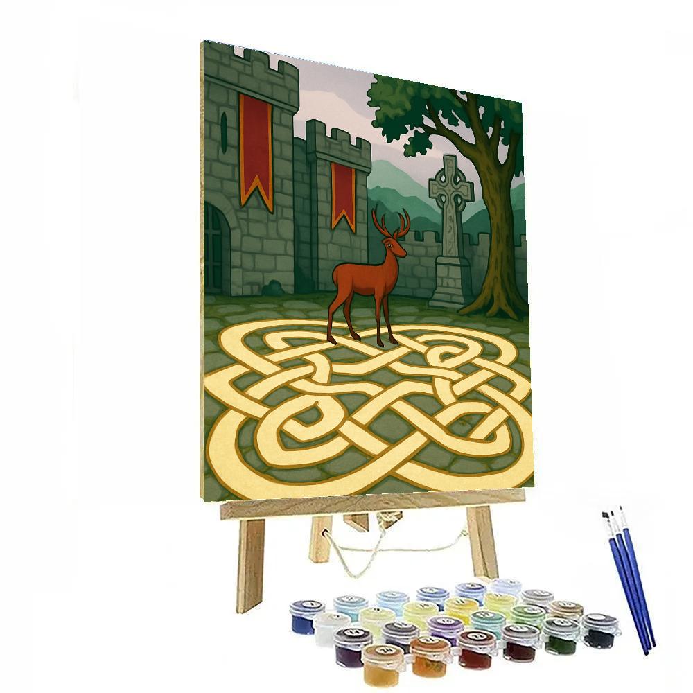 Celtic Time Lattice, Ireland Crafted painting number kit