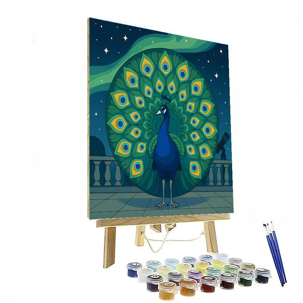 Peacock Aurora Observatory Parade Numbered painting kits