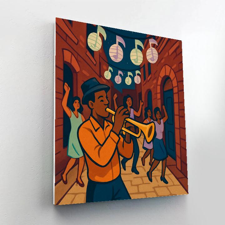 Jazz Lantern Street Parade Paint by numbers kits