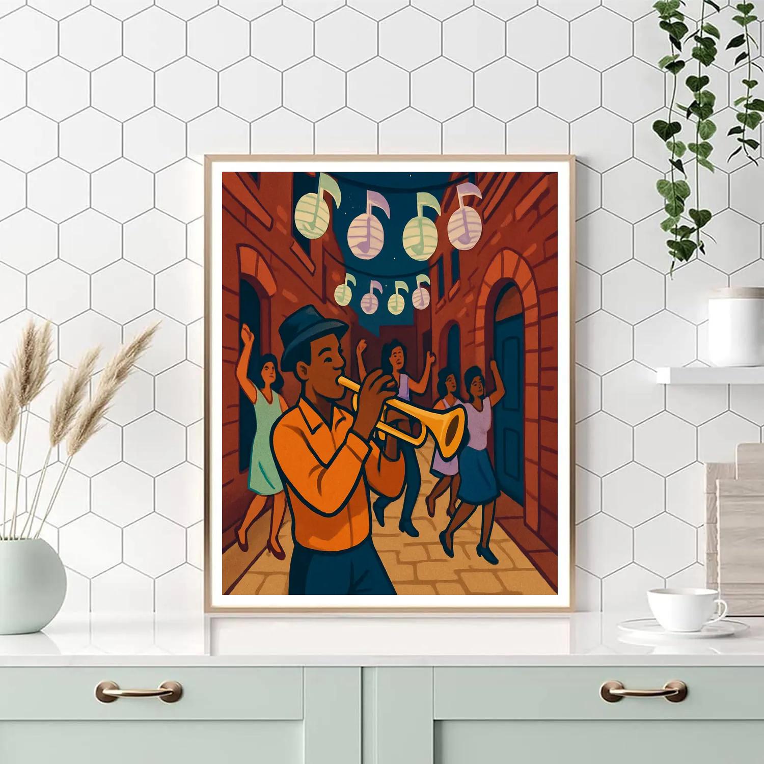 Jazz Lantern Street Parade Paint by numbers kits