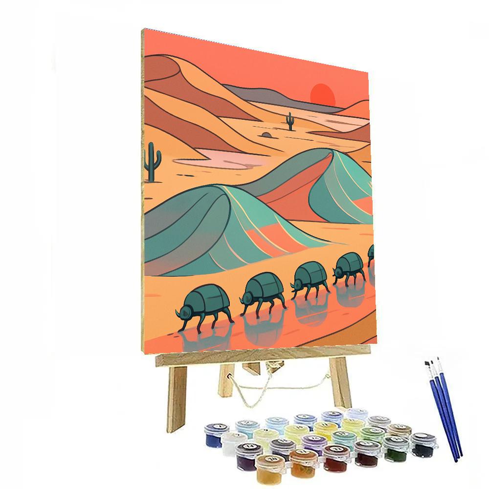 Desert Glass Dunes Mirage paint by number