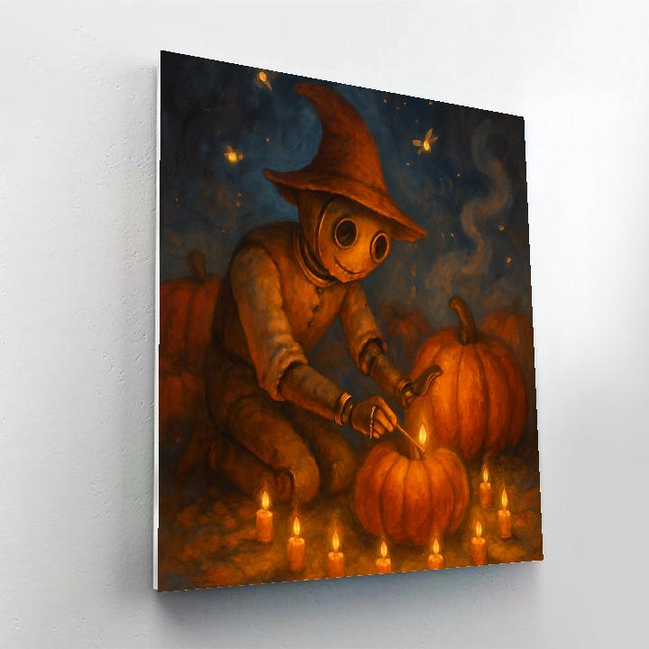 The Clockwork Scarecrow Candle Keeper Paint by numbers art