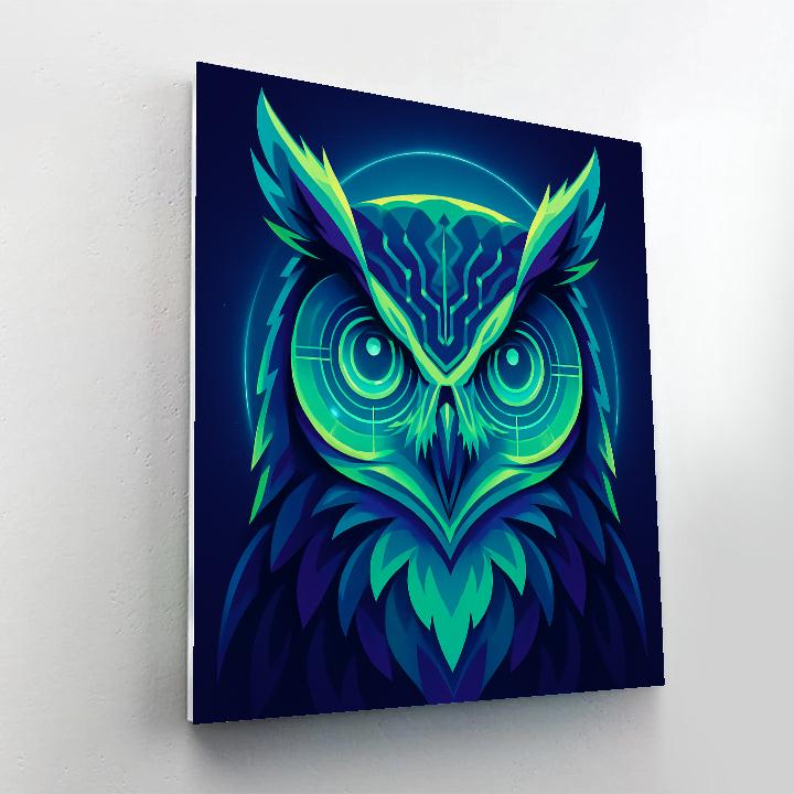 Aurora Circuit Owl Sentinel Numbered painting kits