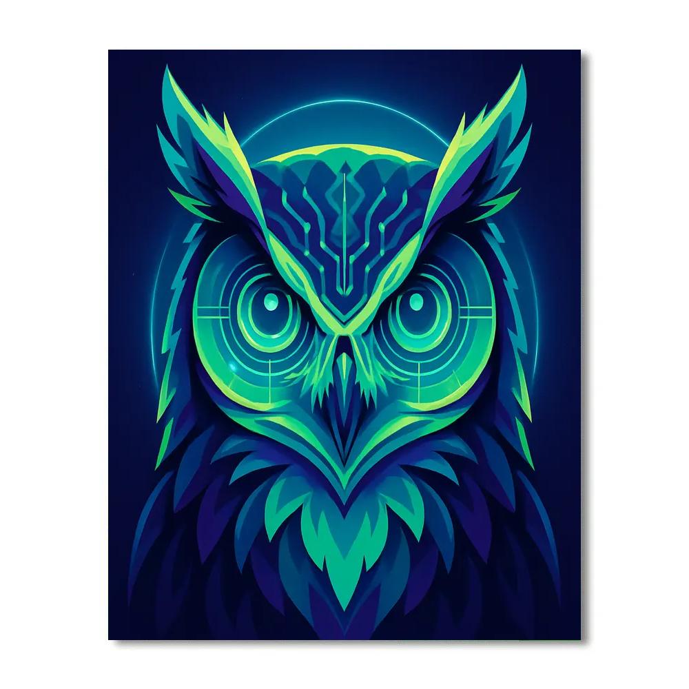 Aurora Circuit Owl Sentinel Numbered painting kits