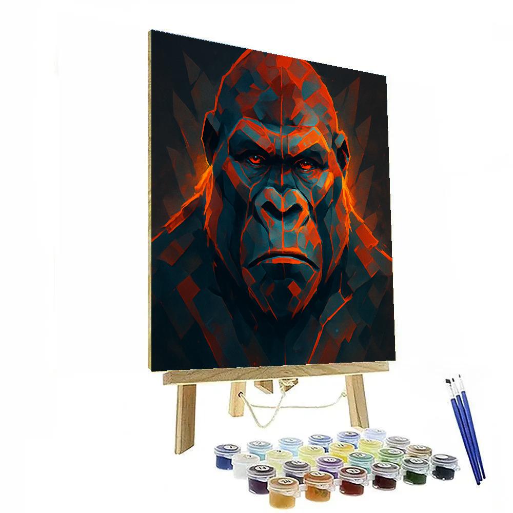 Volcanic Crown Gorilla Resolve Paint by numbers kits