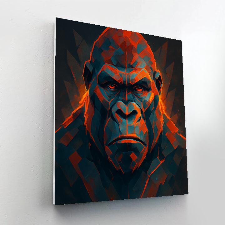 Volcanic Crown Gorilla Resolve Paint by numbers kits