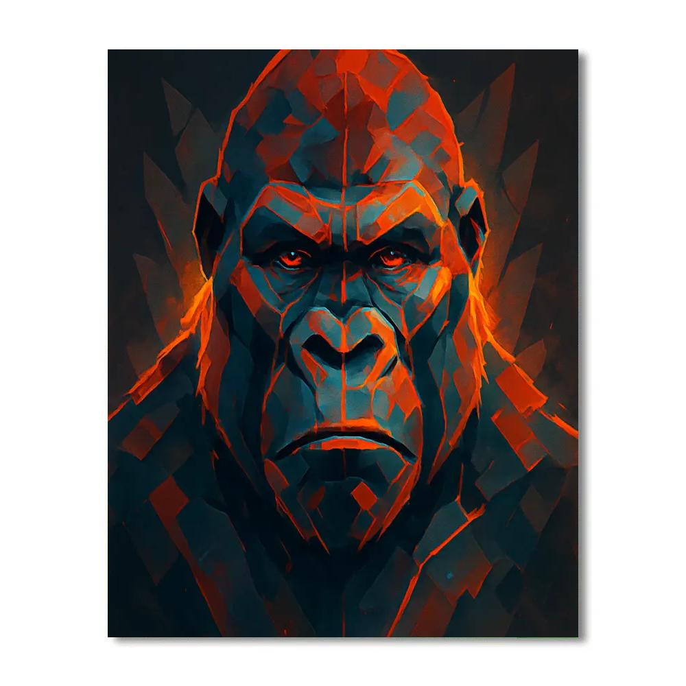 Volcanic Crown Gorilla Resolve Paint by numbers kits