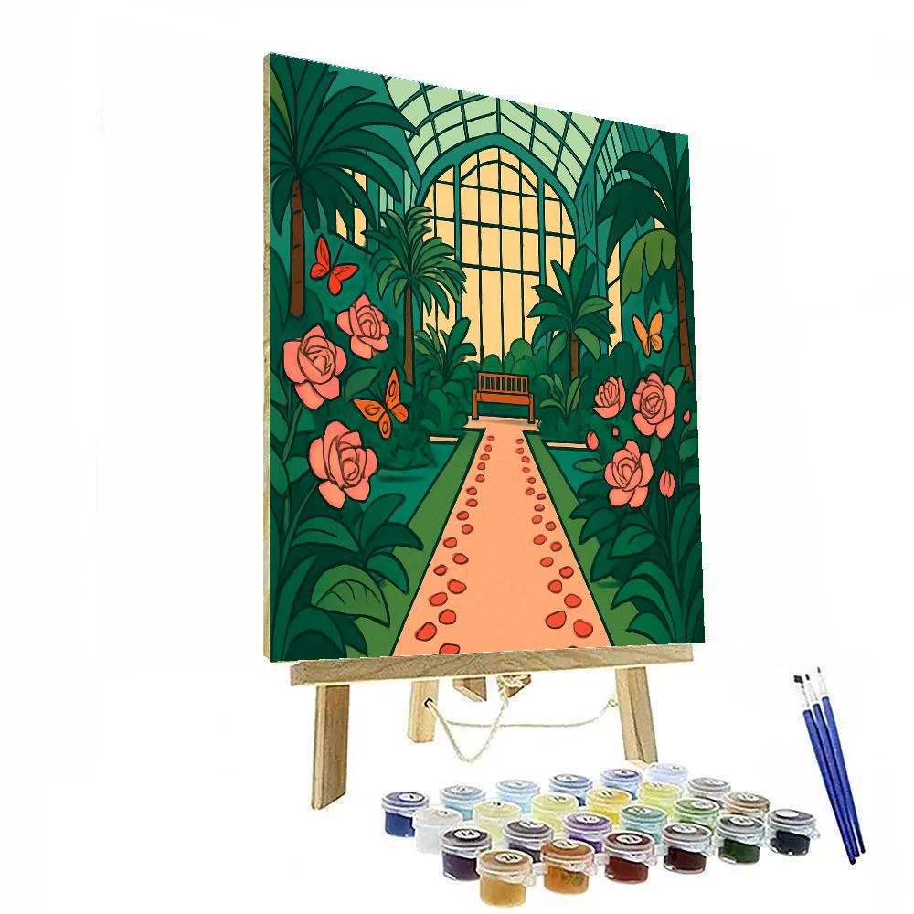 Botanical Conservatory Valentines Day Proposal Path Paint by numbers kits