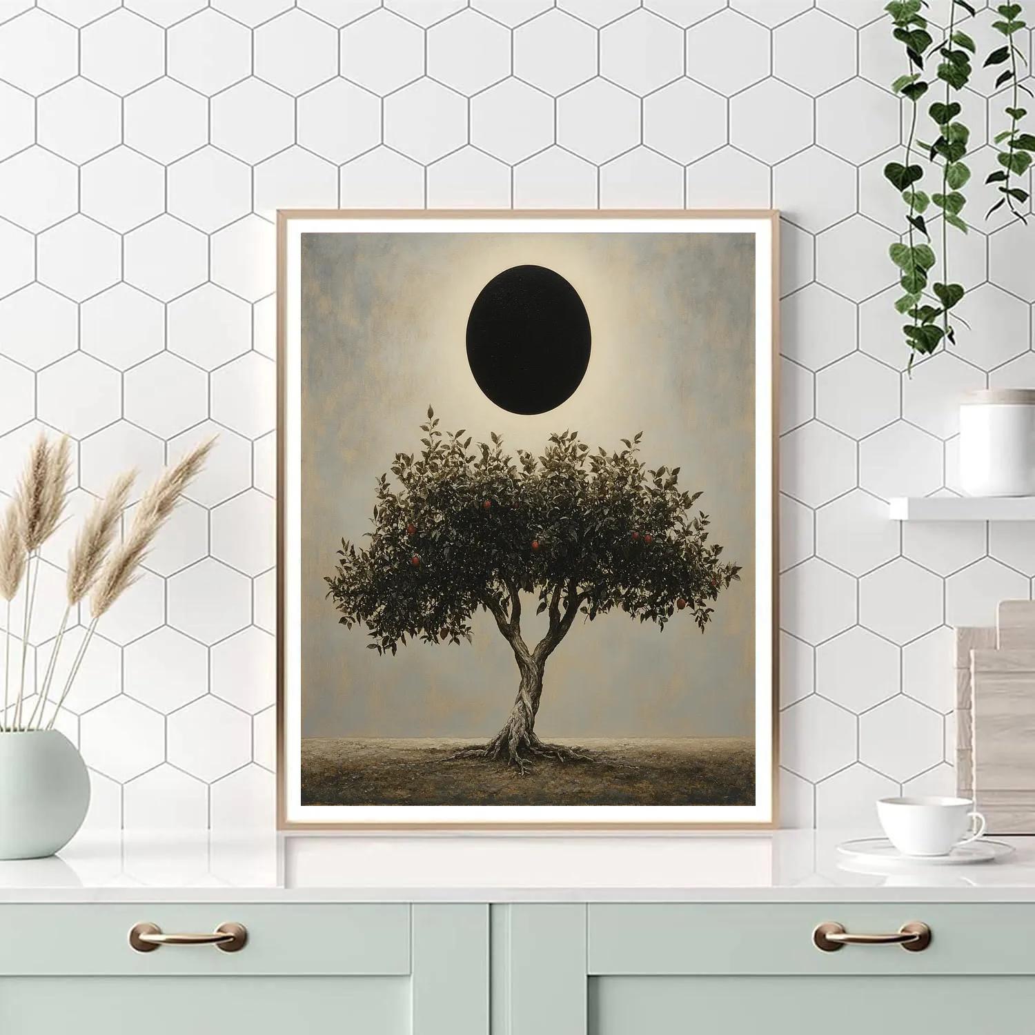 Michelangelo Inspired Eclipse Orchard paint by number