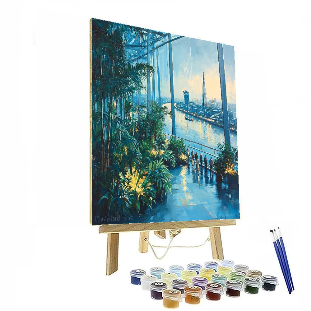 Sky Garden Walkway London United Kingdom Numbered painting kits