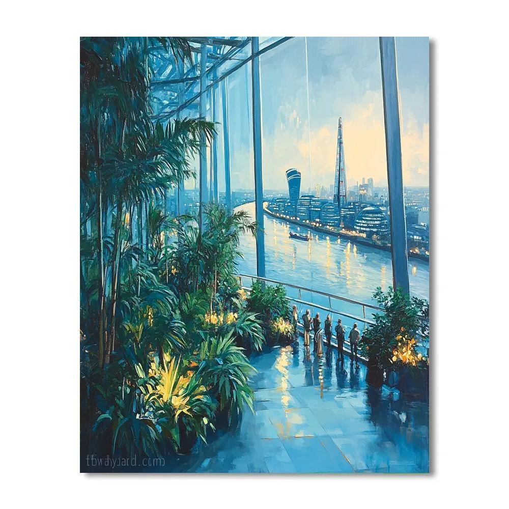 Sky Garden Walkway London United Kingdom Numbered painting kits