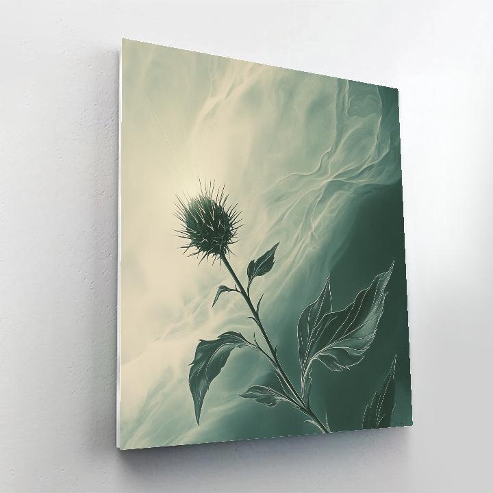 Caravaggio Inspired Aurora Thistle Constellation paint by color