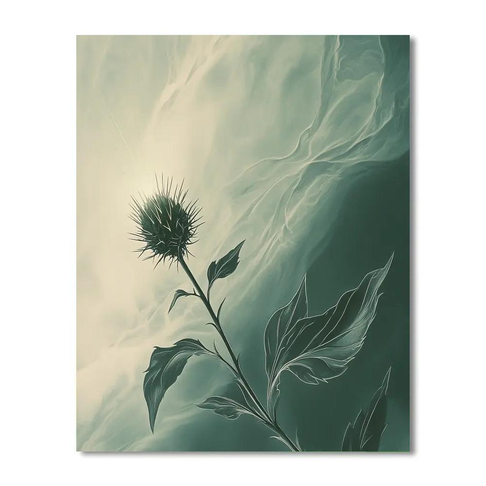 Caravaggio Inspired Aurora Thistle Constellation paint by color