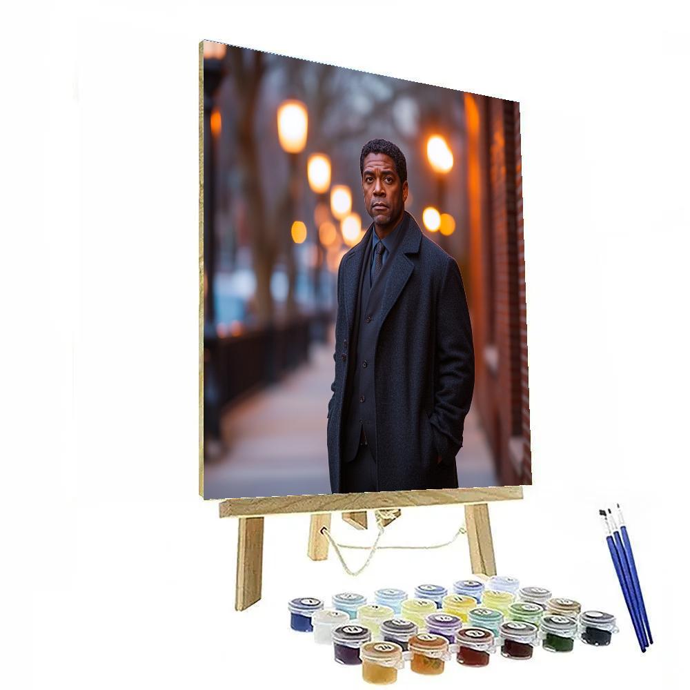 Denzel Washington: Quiet Thunder In A City Of Spotlight Shadows painting number kit