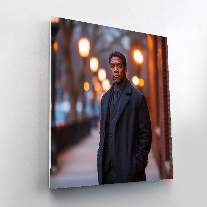 Denzel Washington: Quiet Thunder In A City Of Spotlight Shadows painting number kit
