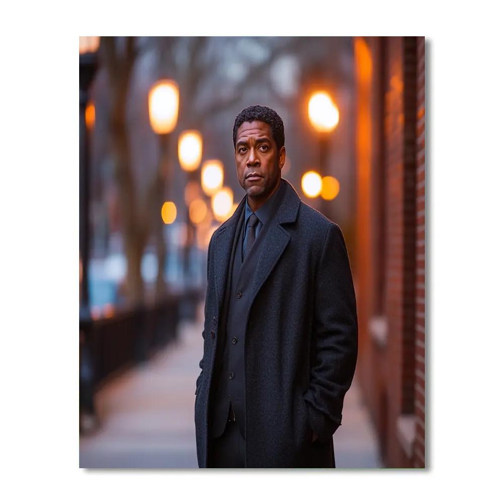 Denzel Washington: Quiet Thunder In A City Of Spotlight Shadows painting number kit