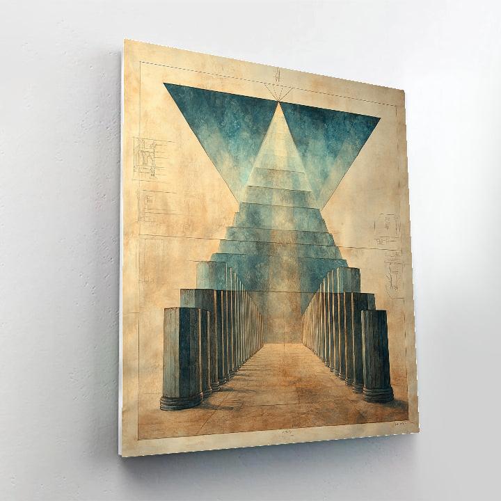 Michelangelo Inspired Aurora Basalt Garden Numbered painting kits