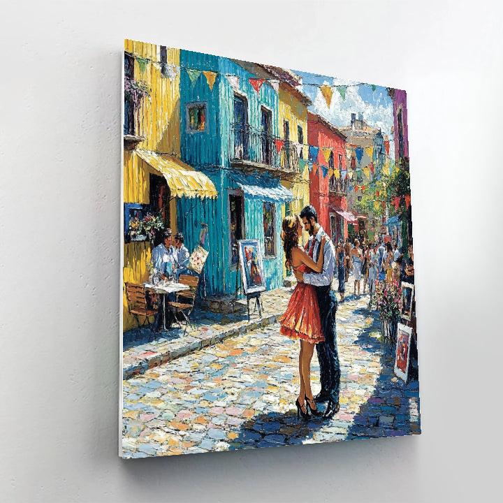 Painted Streets Of La Boca Buenos Aires Argentina Paint by numbers kits