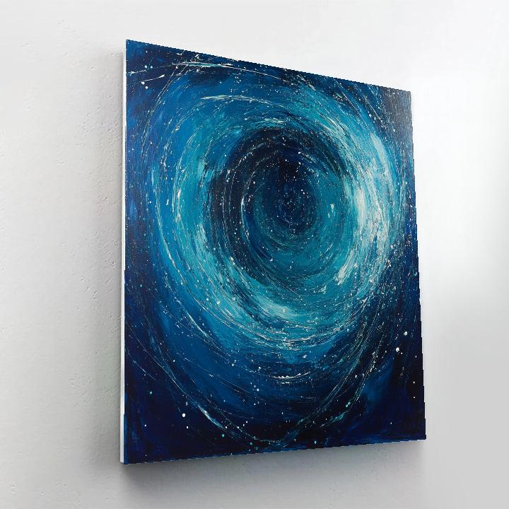 Jackson Pollock Inspired Aurora Vortex Over Silent Ice Numbered painting kits