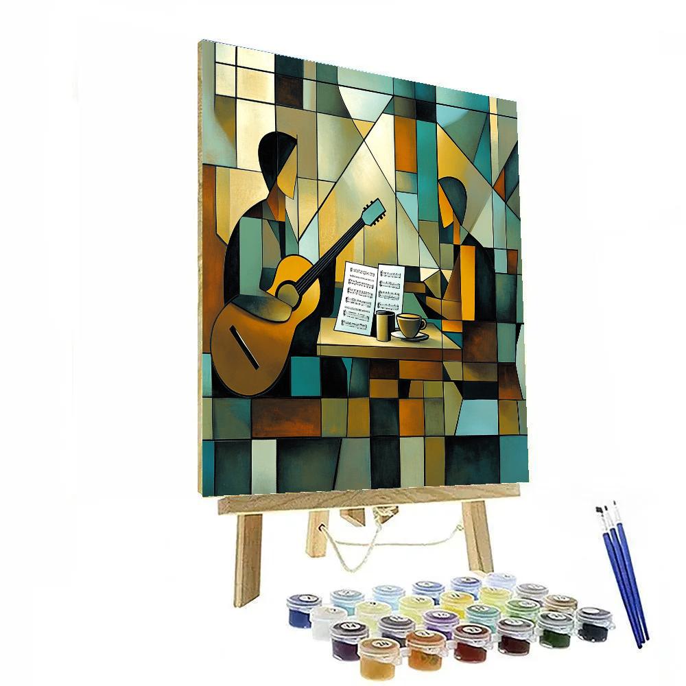 Pablo Picasso Inspired Cafe Musicians paint by numbers