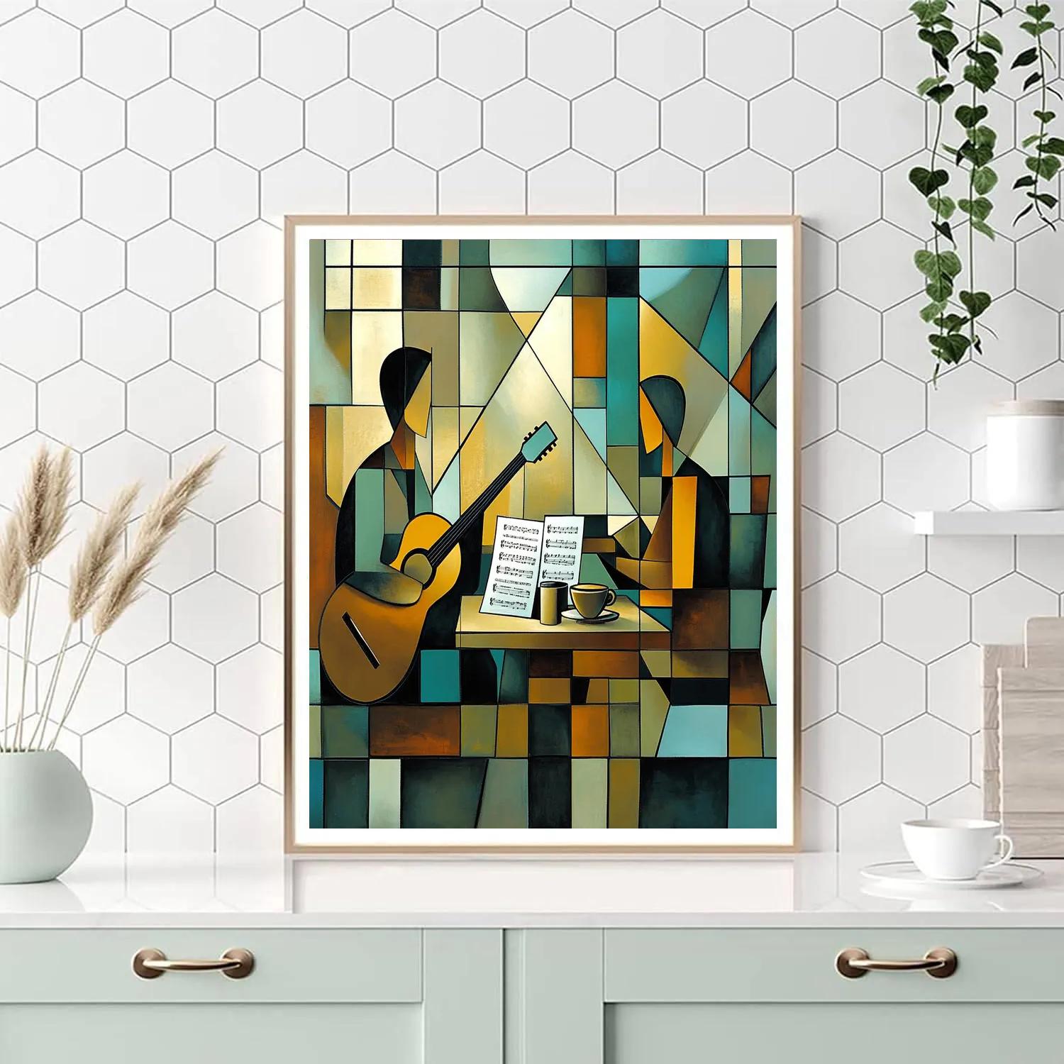 Pablo Picasso Inspired Cafe Musicians paint by numbers