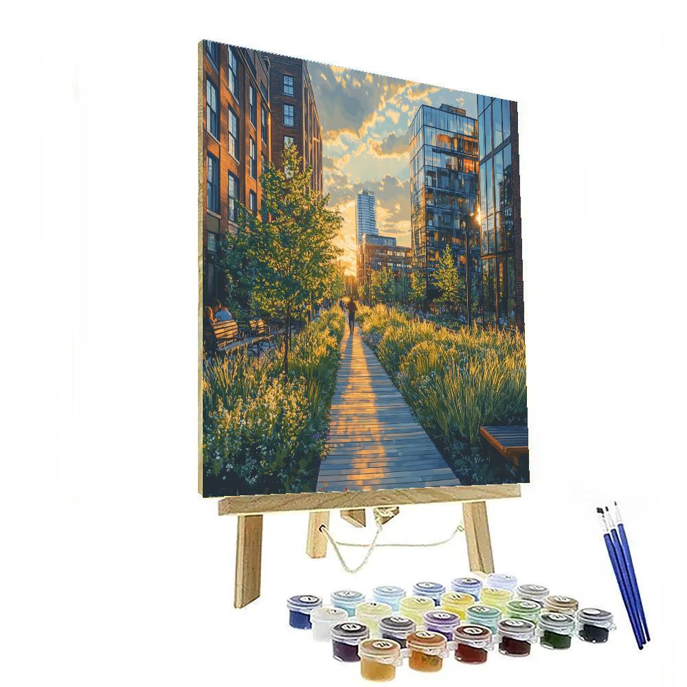 High Line Park Overlook New York City United States DIY paint by numbers
