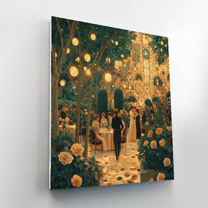 Gustav Klimt Inspired Golden Garden Celebration DIY paint by numbers