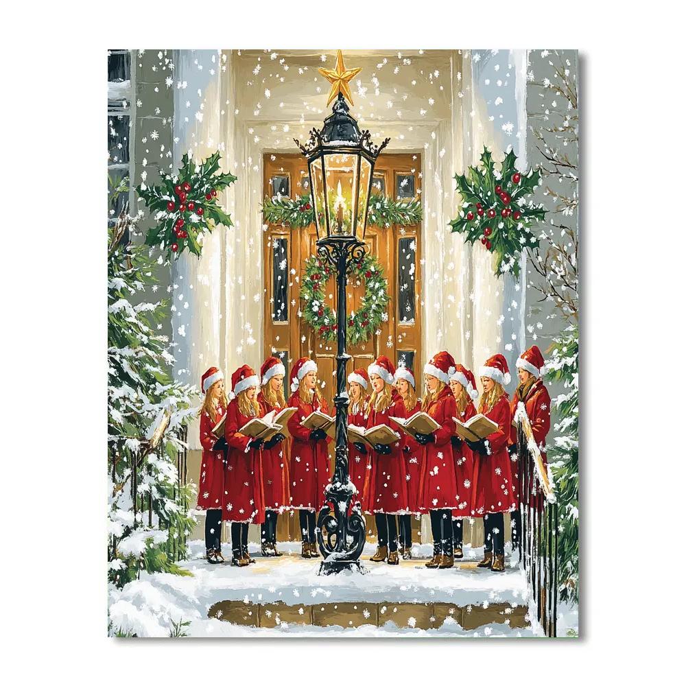 Choir Under The Lantern Star Paint by numbers art