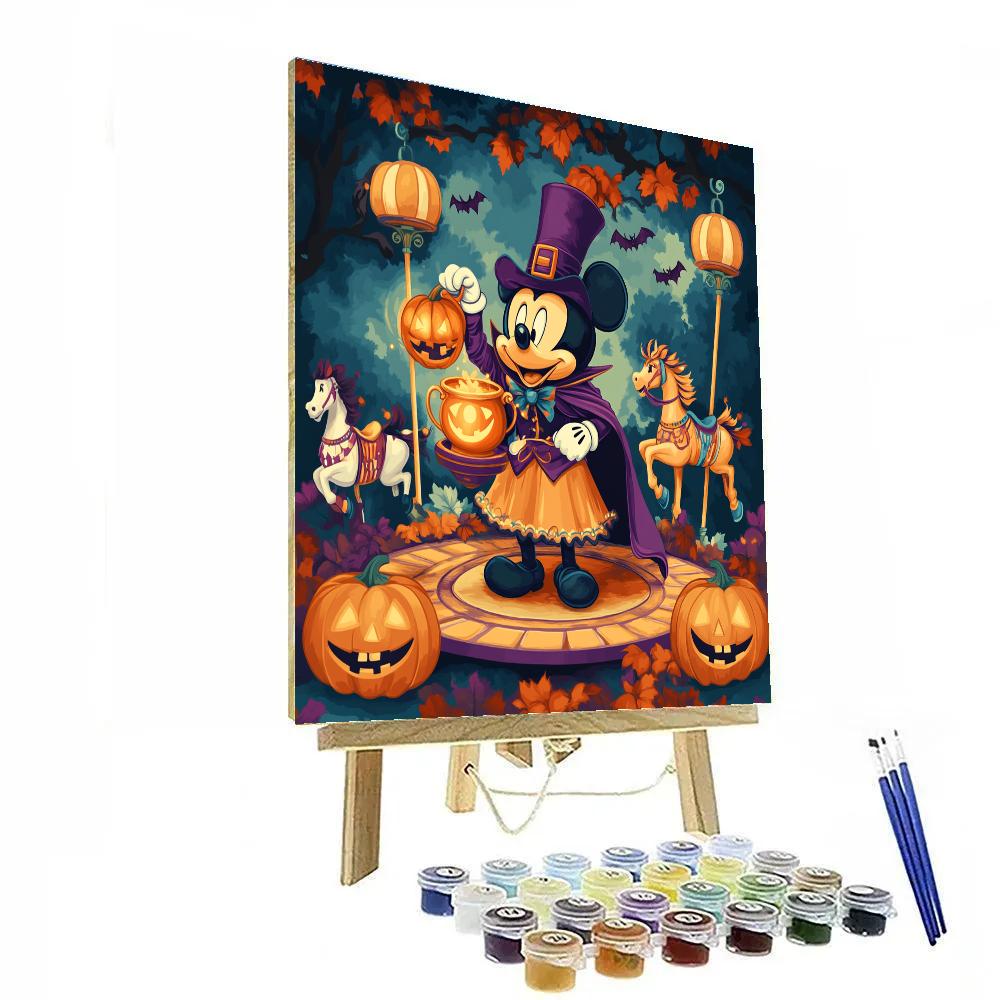 Haunted Carousel Tea Party In Toontown paint by color