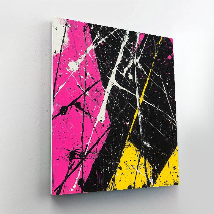 Jackson Pollock Inspired Citylights Rush Hour paint by numbers
