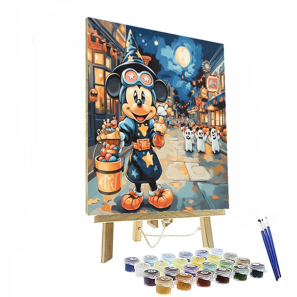 Trick Or Treat Spaceport On Main Street paint by color