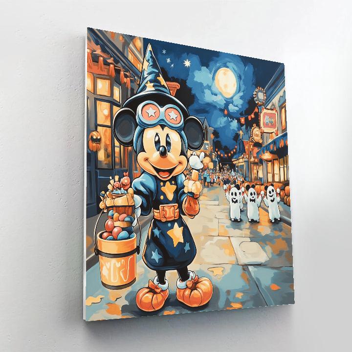 Trick Or Treat Spaceport On Main Street paint by color