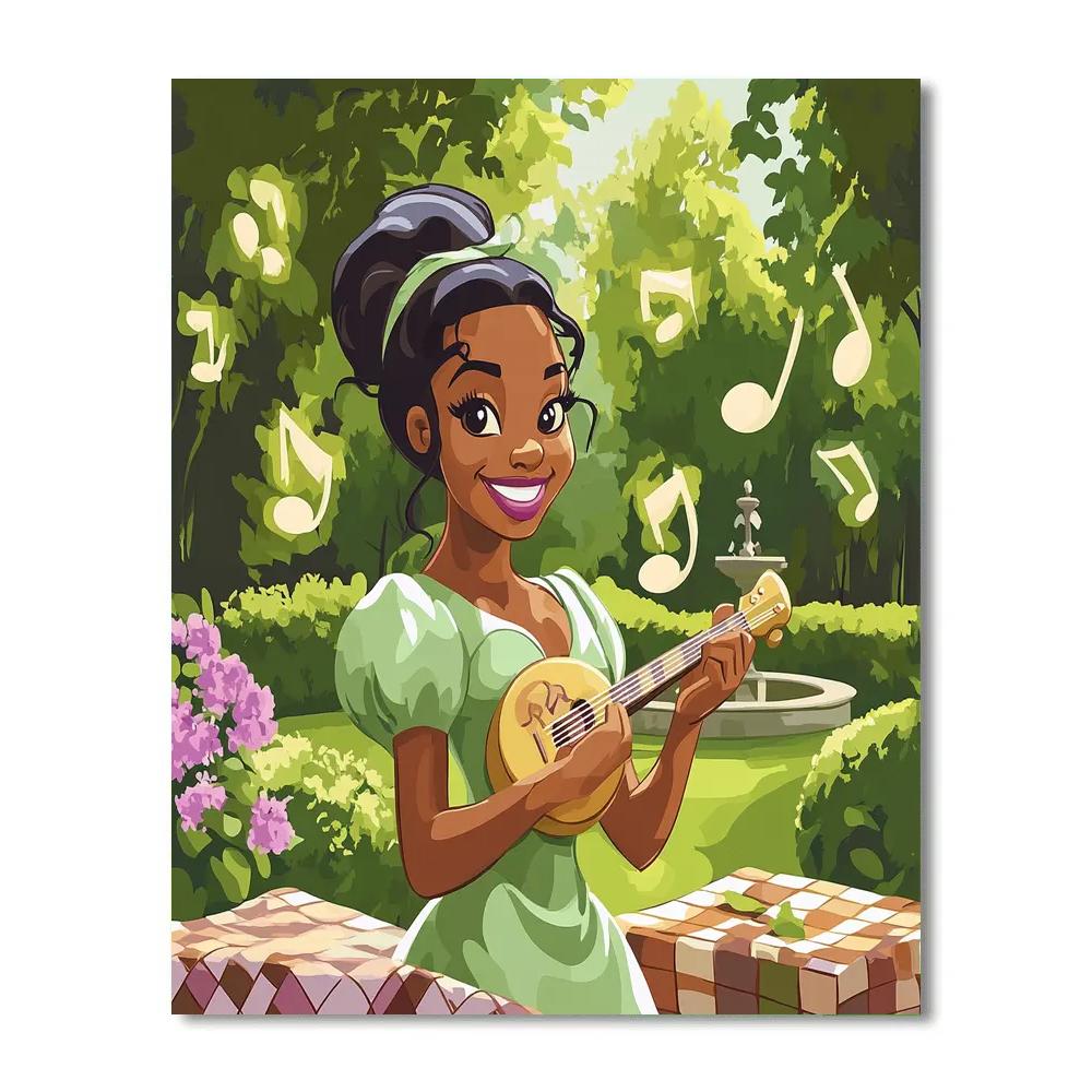 Tiana Garden Jazz Picnic Disney Inspired Numbered painting kits