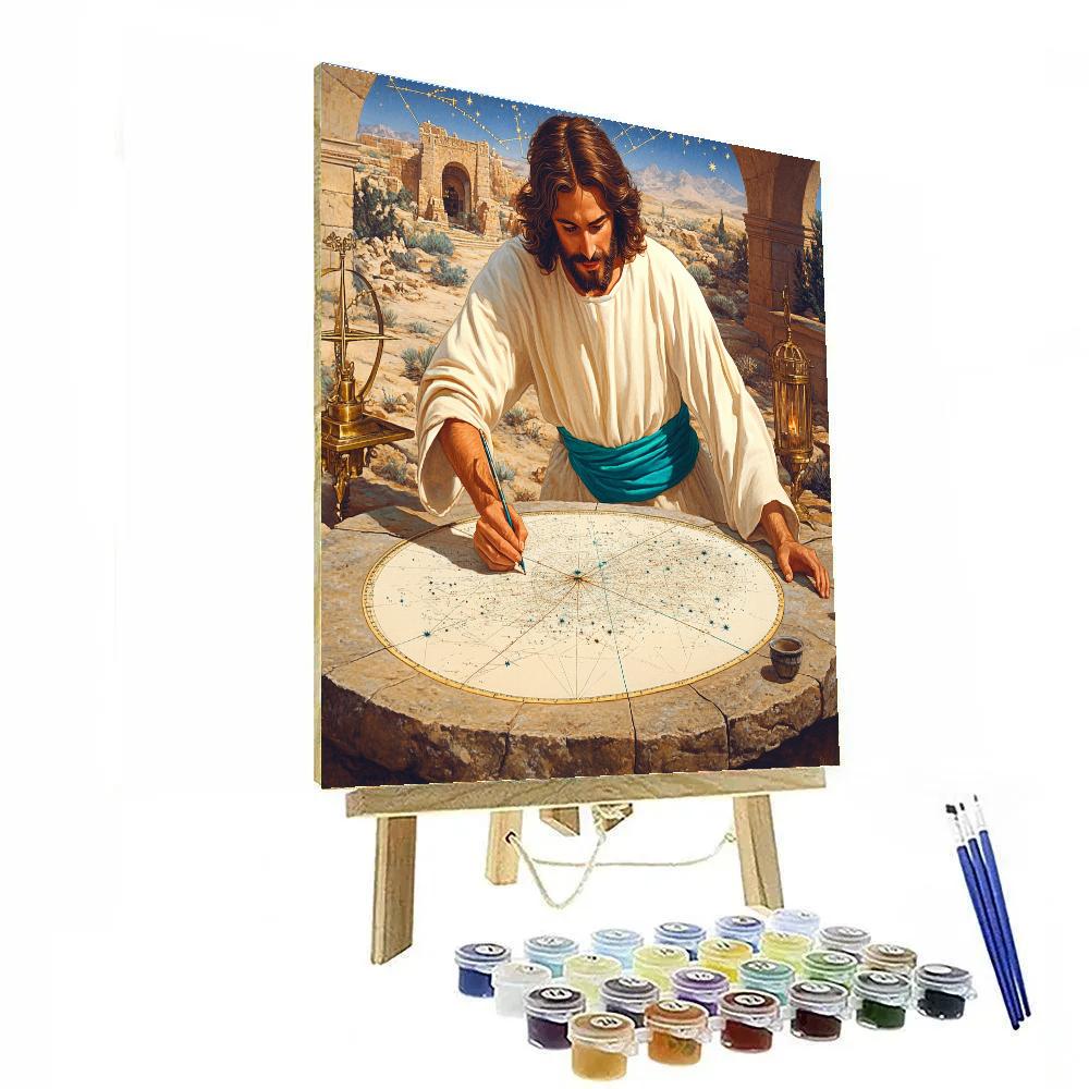 Star Map Cartographer Jesus Paint by numbers art