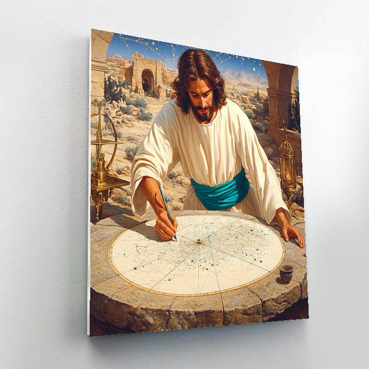 Star Map Cartographer Jesus Paint by numbers art