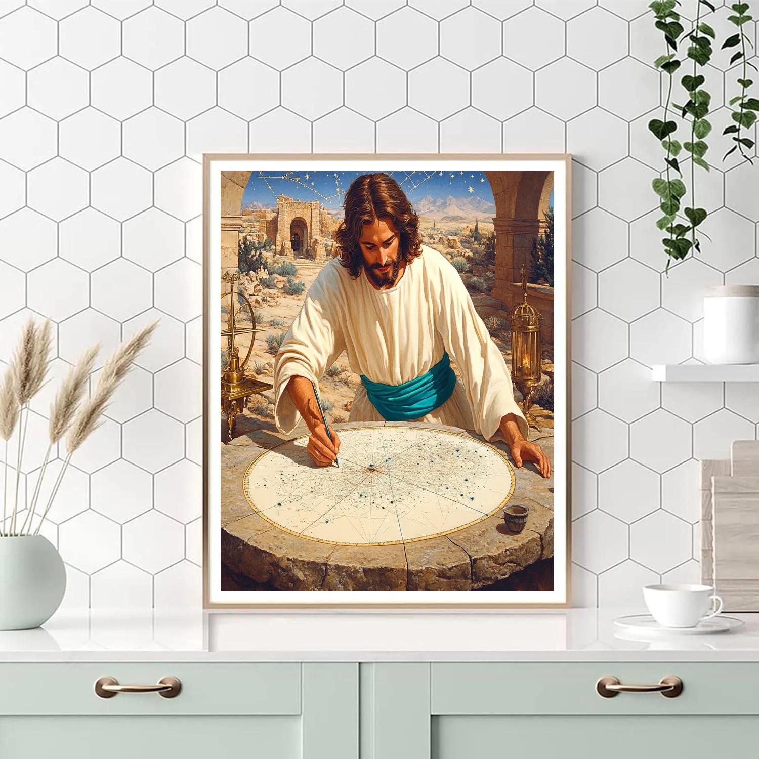 Star Map Cartographer Jesus Paint by numbers art