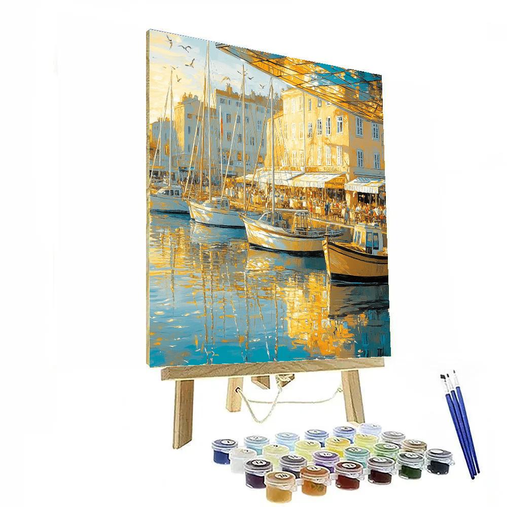 Old Port Promenade Marseille France paint by numbers